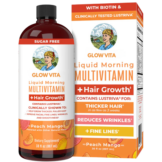 GlowVIta® Liquid Morning Multivitamin + Hair Growth